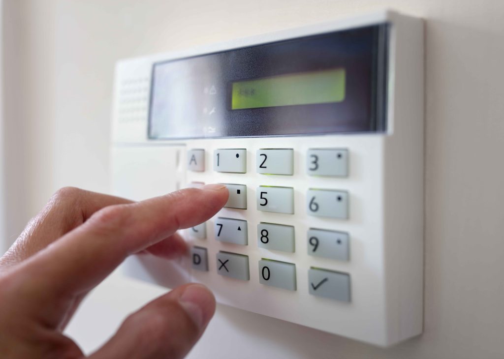 An Intruder Alarm Being Used for access control