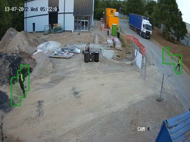 AI CCTV detecting movement