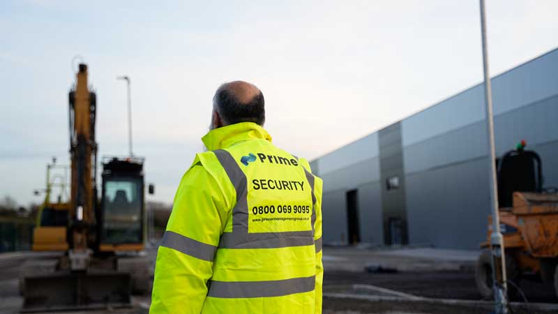 security guard patrolling a site